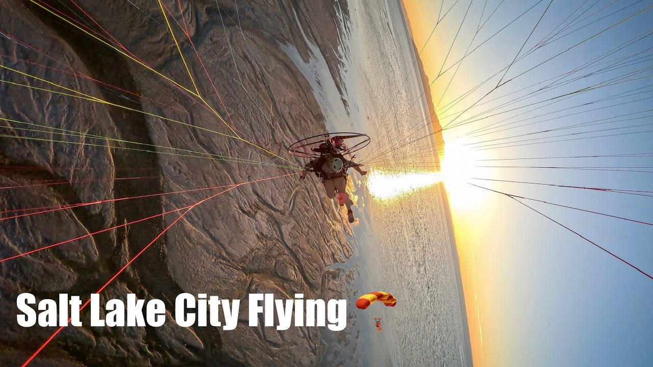 Paramotoring the Great Salt Lake and Free Flight at Northside