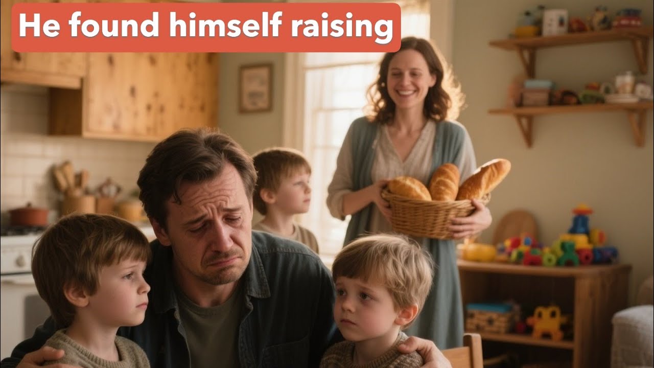 He found himself raising his brother’s children, until she walked in warm bread and a bright smile.