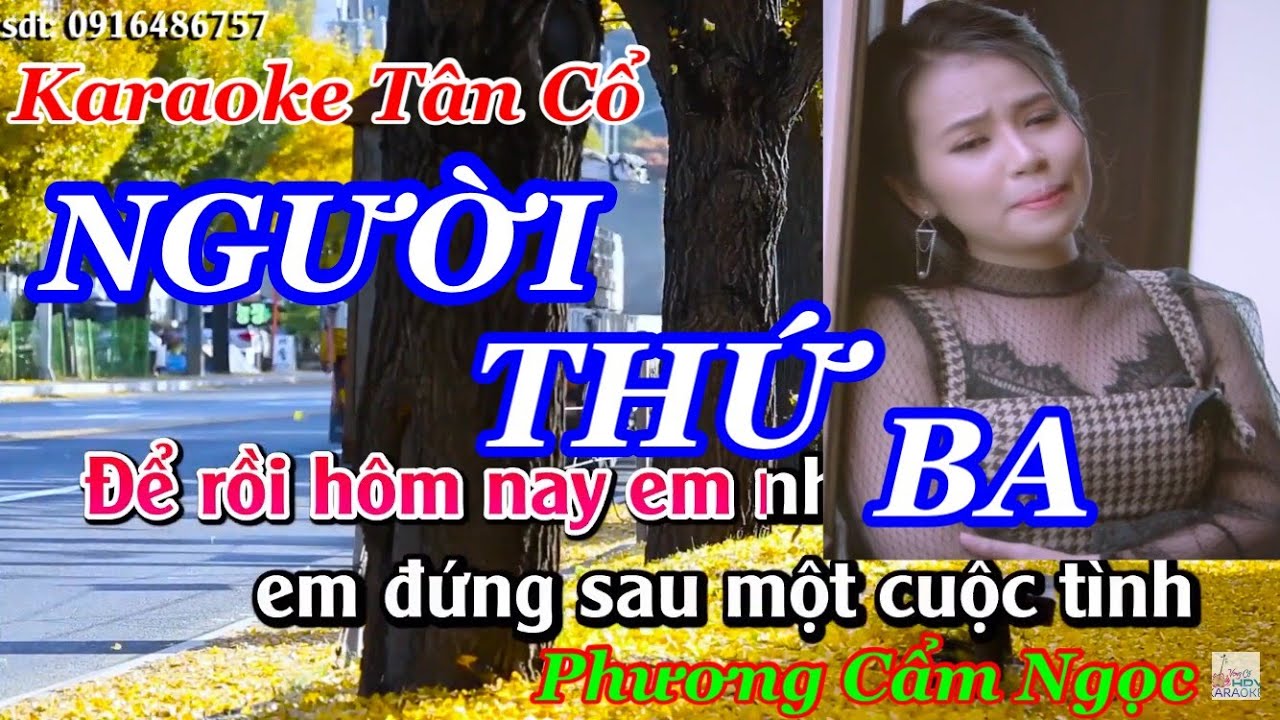 Karaoke Tân Cổ NGƯỜI THỨ BA ( NS Phương Cẩm Ngọc ) Dây Đào