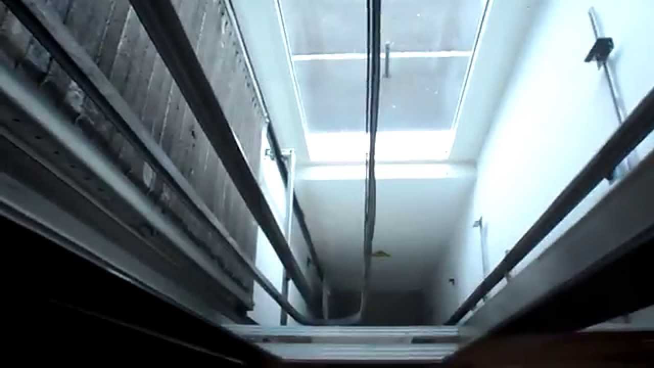 modern OTIS elevator in glass Delémont, Switzerland