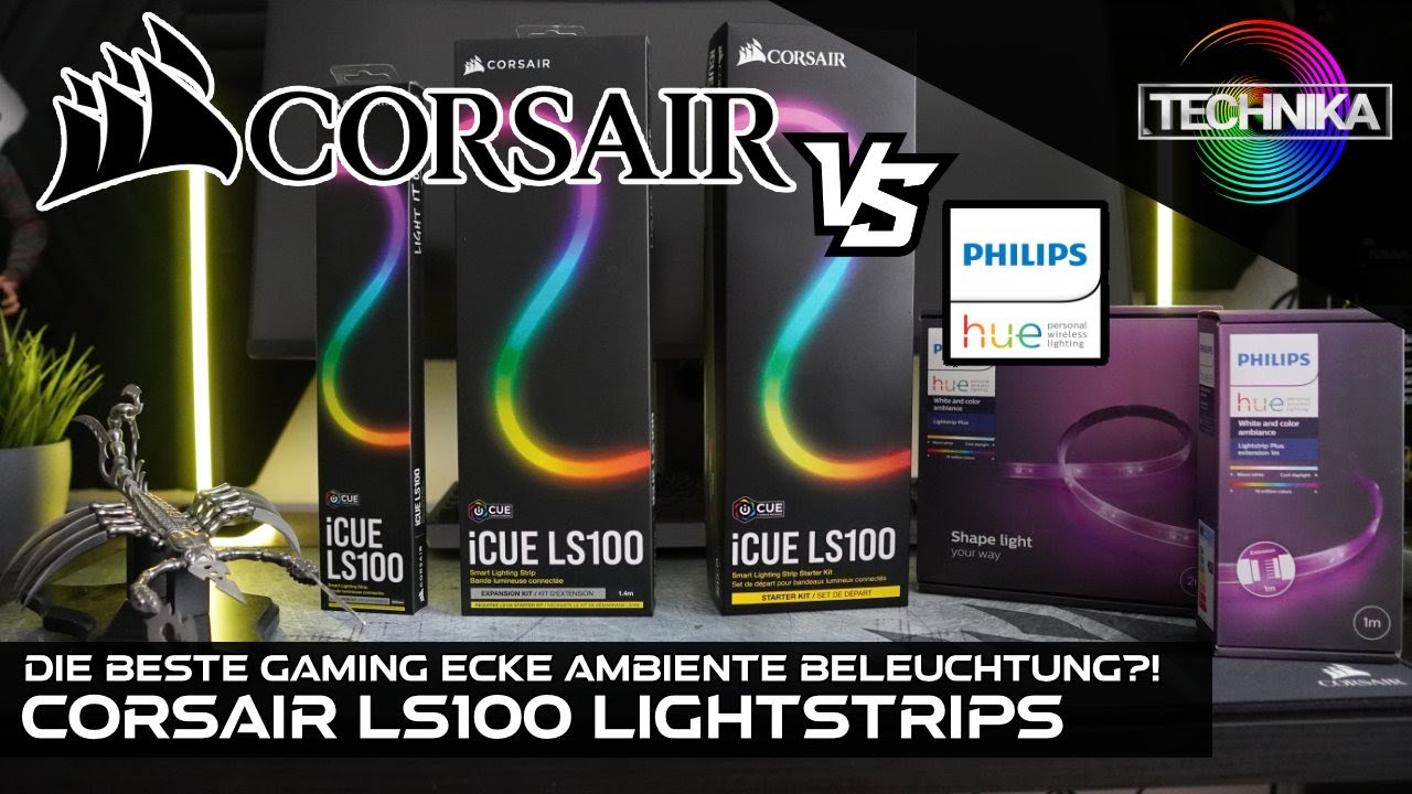 Beste Ambiente Beleuchtung für dein Setup! - Corsair iCue LS100 (vs Philips Hue)