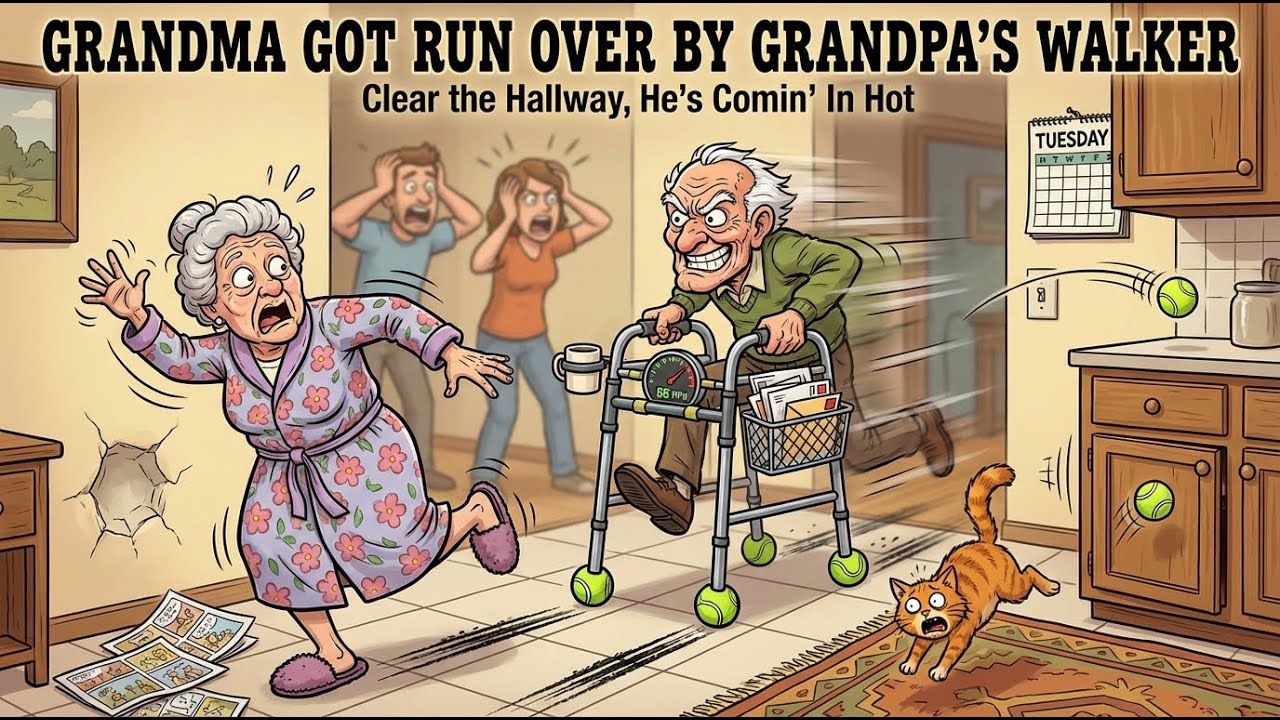 Grandma Got Run Over by Grandpa’s Walker (Official Lyric Video) - Funny Country Song🦽👵💨