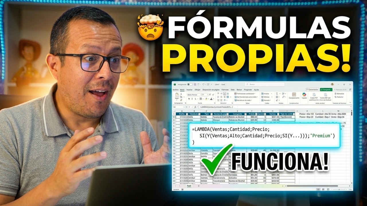 El 99% NO sabe usar esta función así... crear tus propias fórmulas 🤯 (LAMBDA)