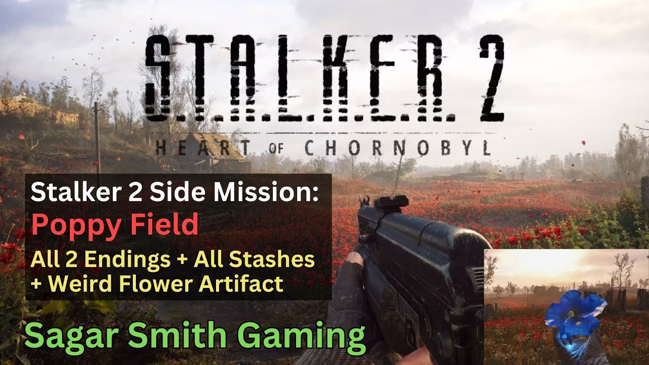STALKER 2: Маковое поле: руководство по поиску побочных заданий, тайников, странных цветочных арт...