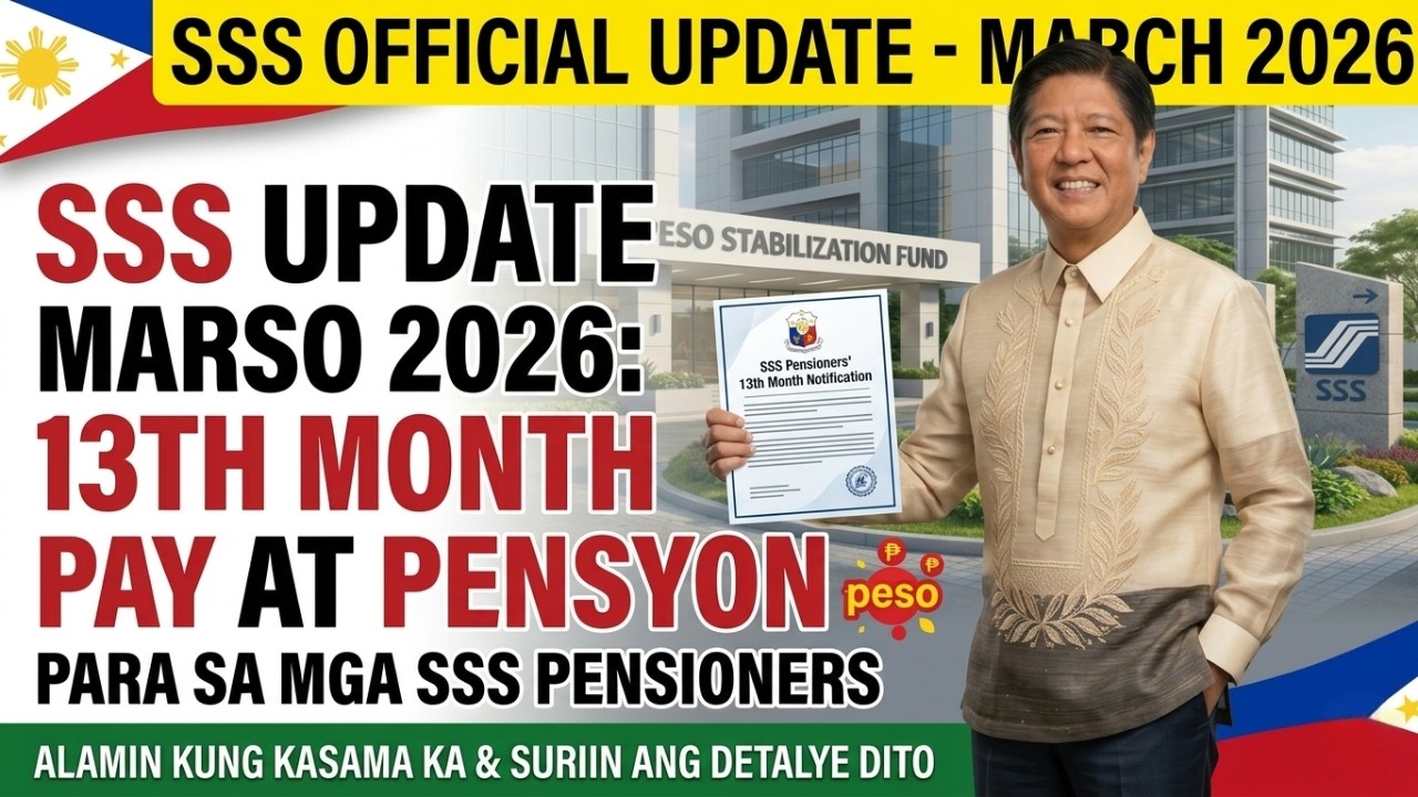 SSS Update Marso 2026: 13th Month Pay at Pensyon para sa mga SSS Pensioners