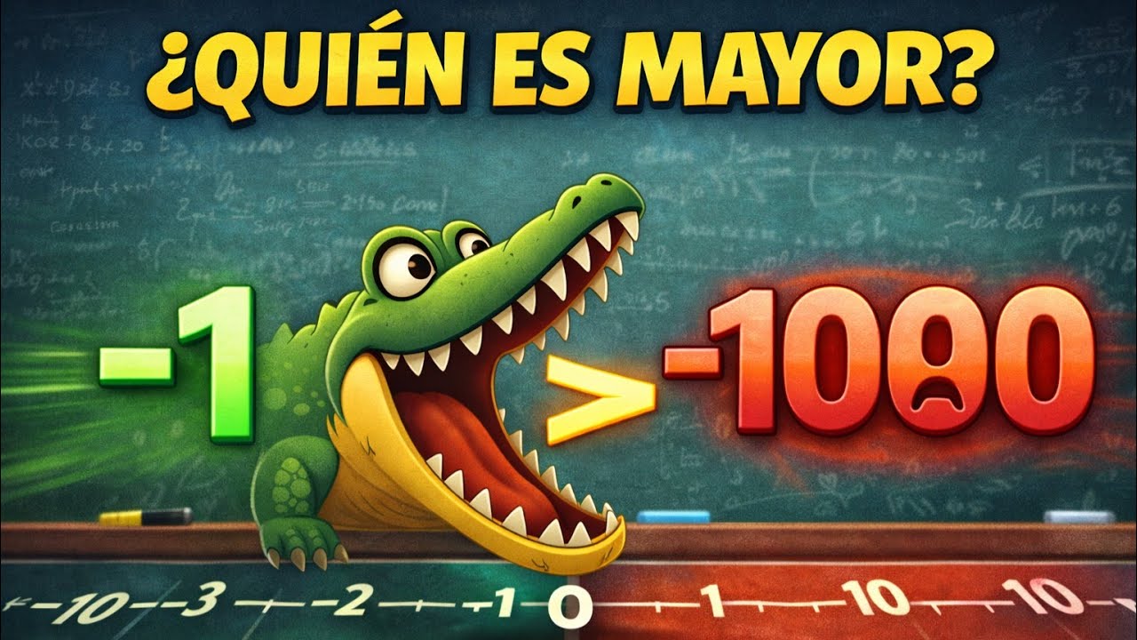 Orden en los NÚMEROS ENTEROS | ¿Quién es mayor? 🤔