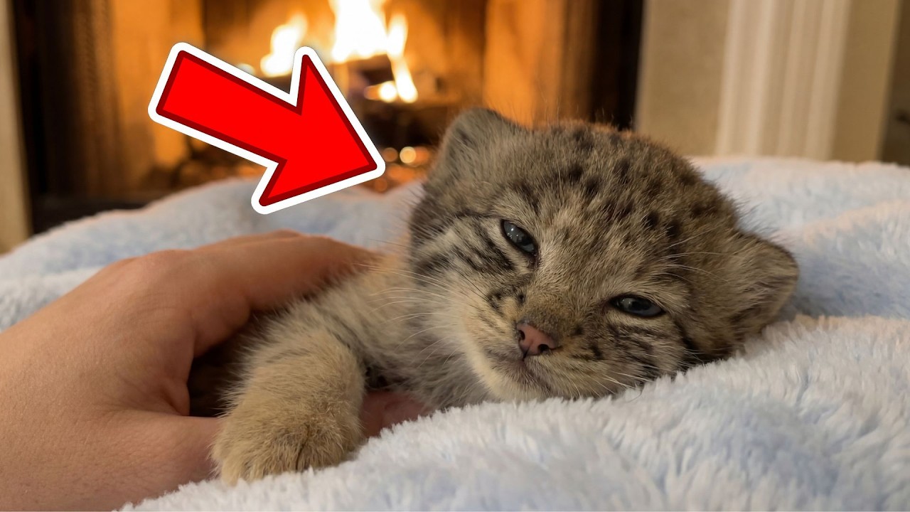 Rescued an Abandoned Cat in the Snow… I Was Shocked to Discover It Was a Rare Manul Cat 🐾❄️