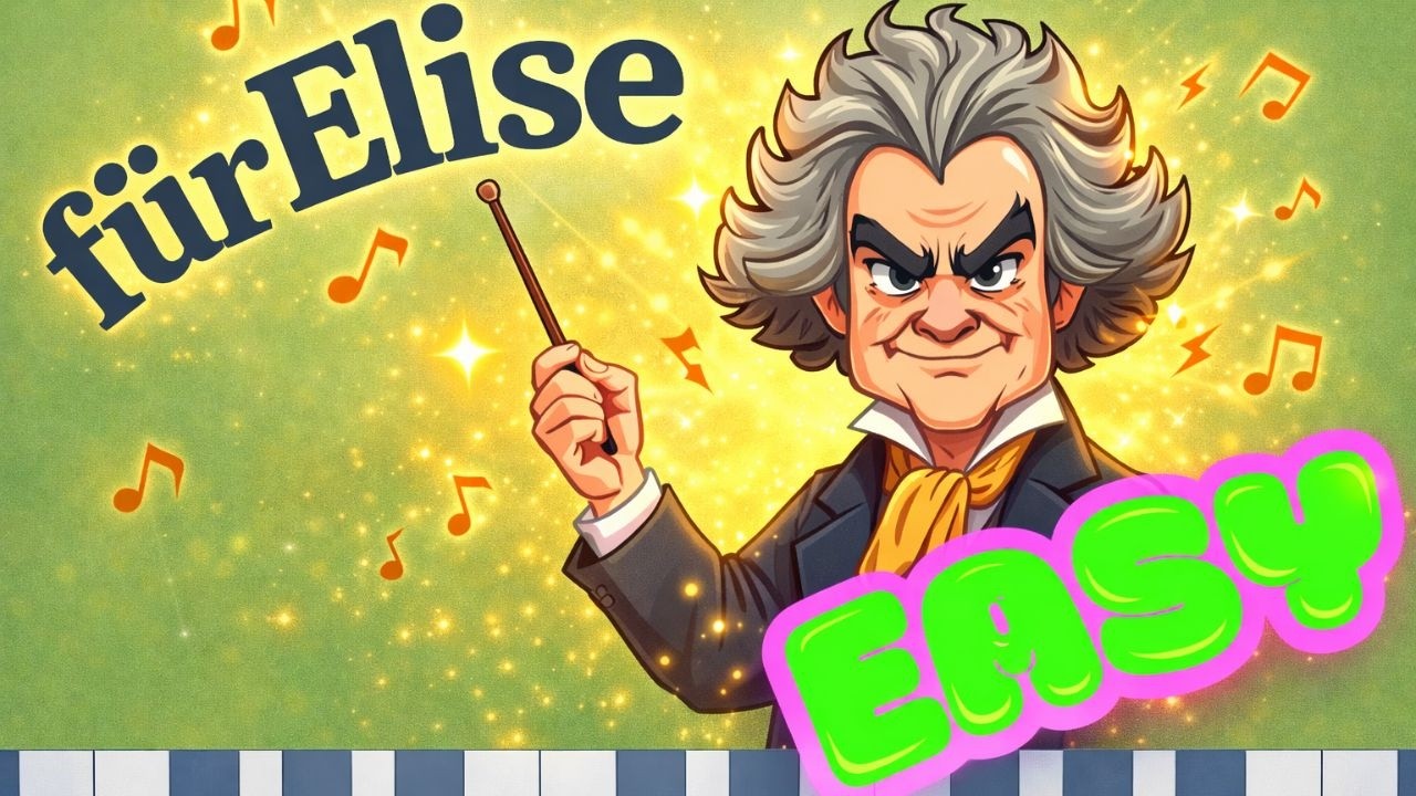 Fur Elise EASY Piano Tutorial 🎹 | Learn in Minutes (Beginner Version)