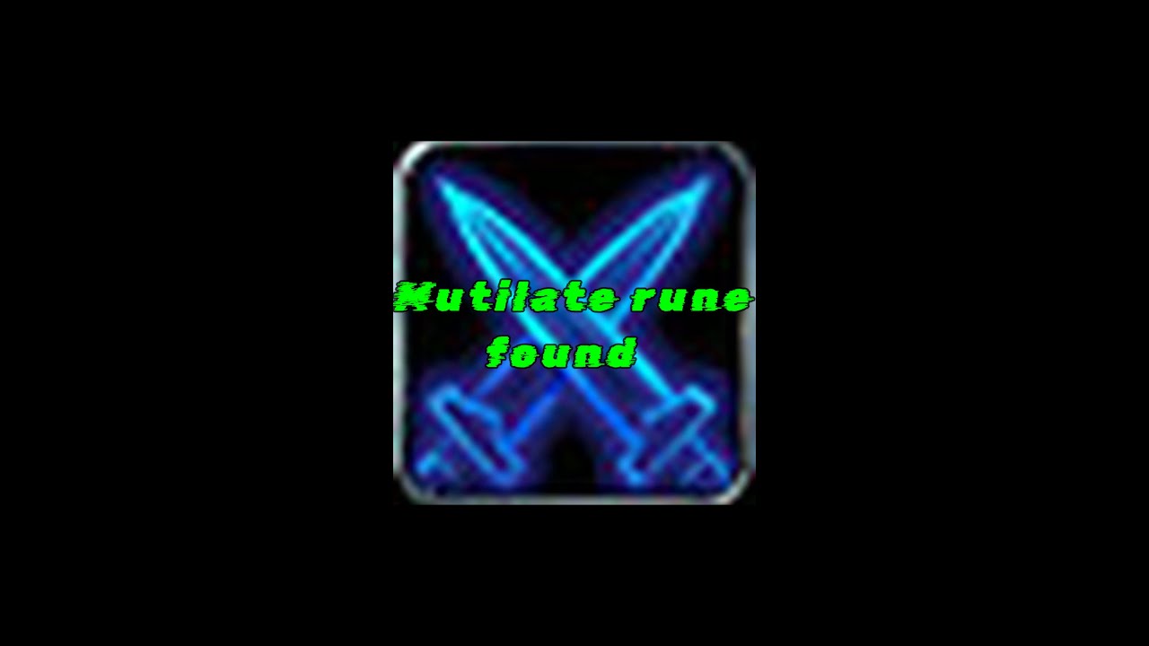 I found the Mutilate Rune for rogues