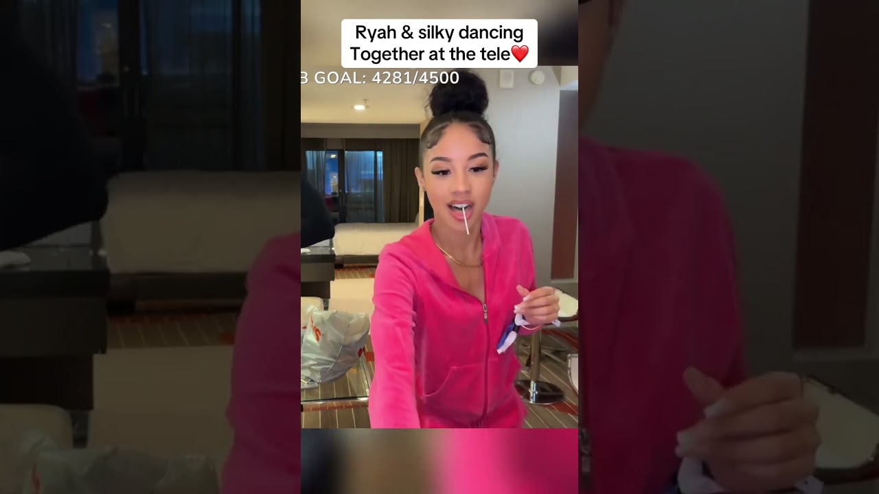 Ryah and silky dancing together at the tele