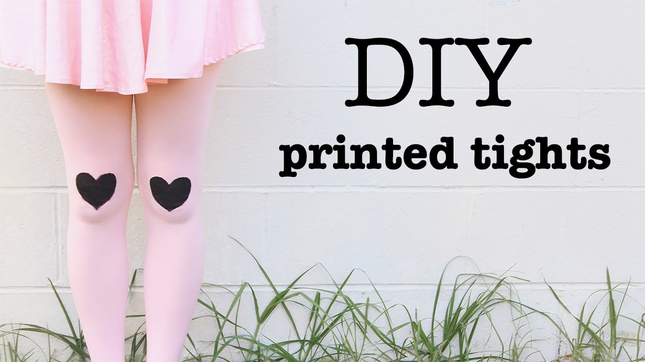 DIY Printed Tights
