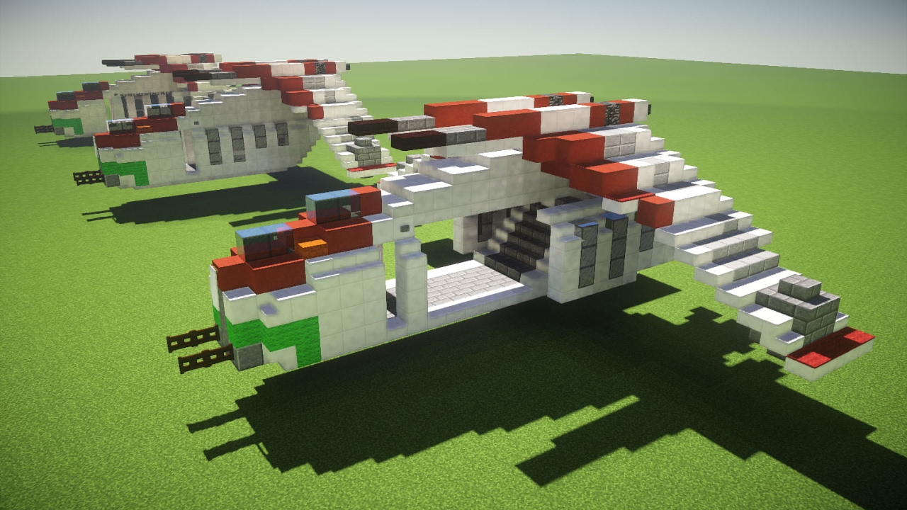 Minecraft Republic Gunship LAAT Star Wars Tutorial