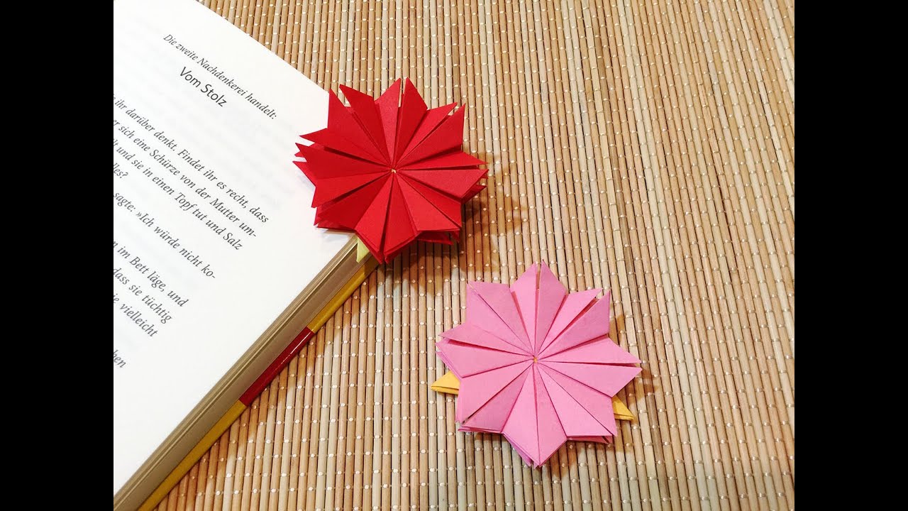 DIY - Origami Bookmark - วิธีพับที่คั่นหนังสือ โอริกามิ