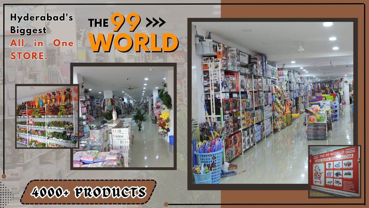 The 99 World | All In One Store | Home Appliance | House Holds | Toys | RTC CrossRoads | Info Studio
