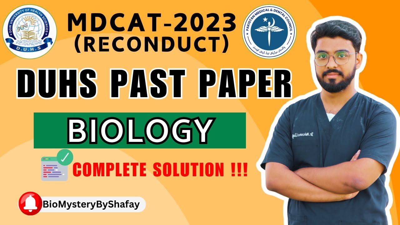 SINDH MDCAT 2023 (RECONDUCT) I DUHS MDCAT 2023 I BIOLOGY COMPLETE PAPER DISCUSSION