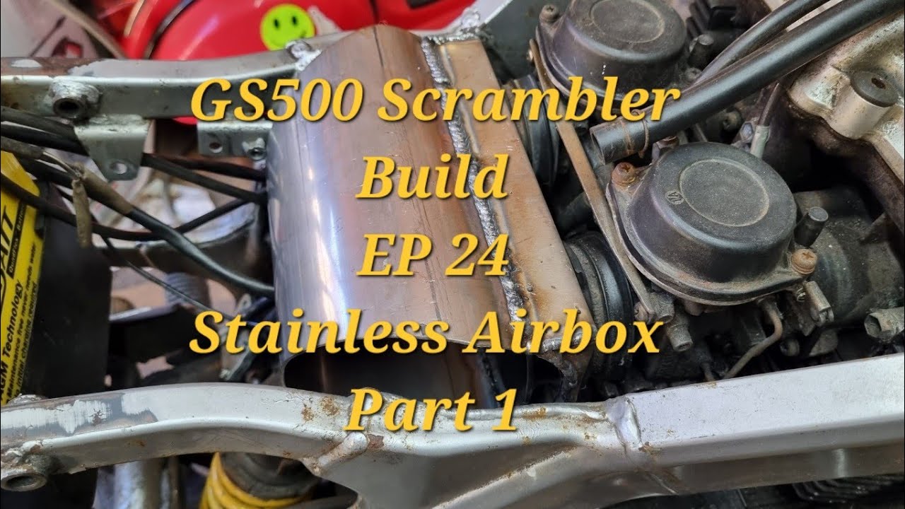 GS500 Scrambler Build - Ep24 - Stainless Airbox/Plenum Part 1