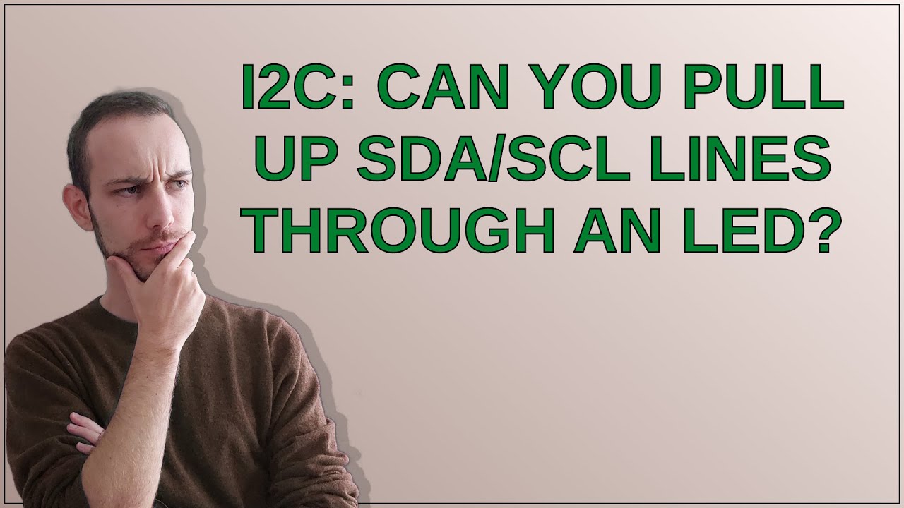 Electronics: I2C: Can you pull up SDA/SCL lines through an LED?