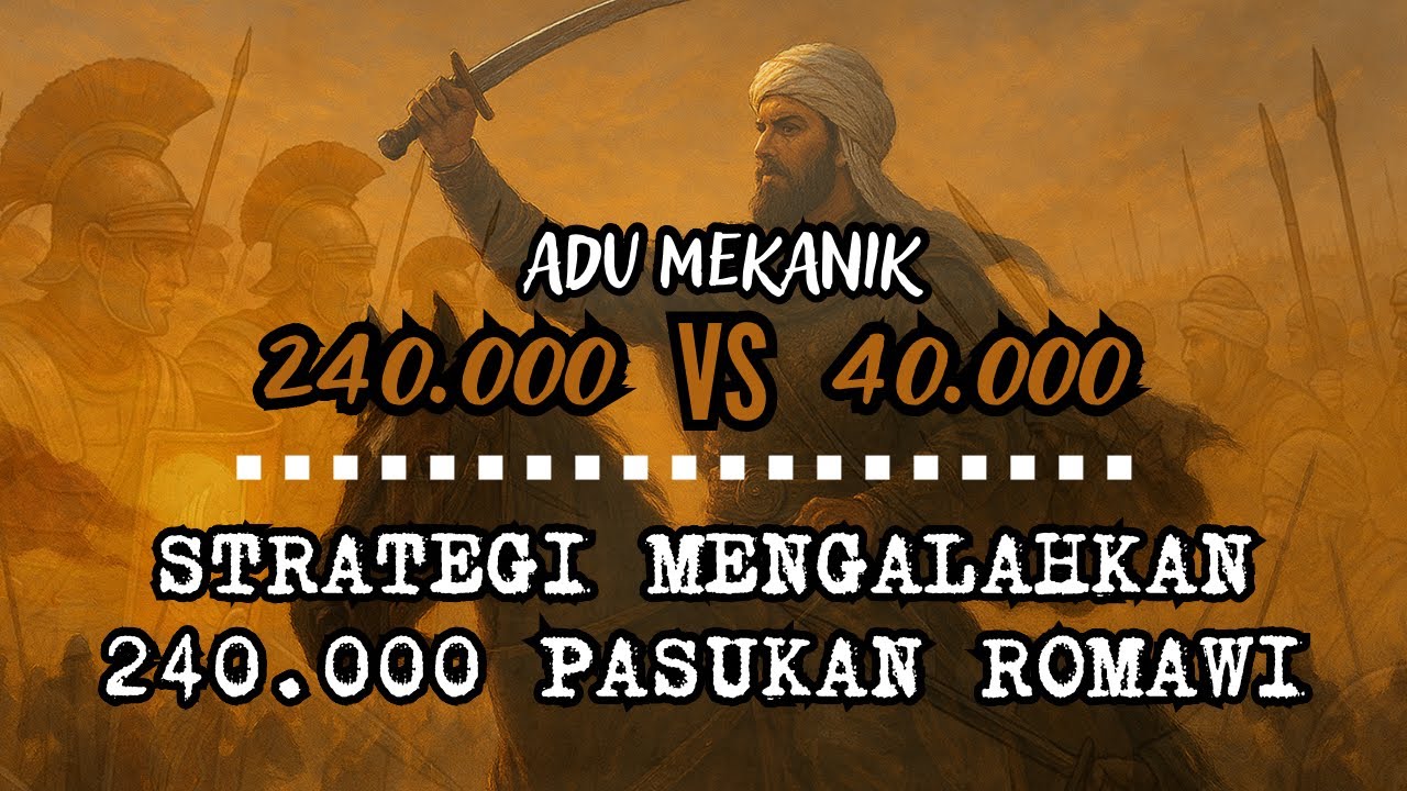 STRATEGI JENIUS Khalid bin Walid 40.000 VS 240.000 Pasukan Romawi – Kemenangan Menggetarkan Dunia 