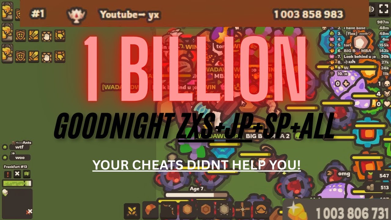 TAMING IO 1 BILLION SCORE 😱