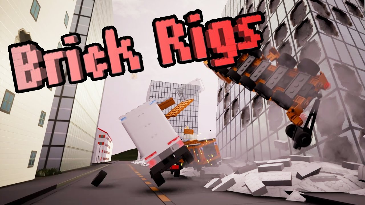 DESTROYING SKYSCRAPERS - Brick Rigs Workshop Creations - Race Car, Helicopter Gameplay Highlights