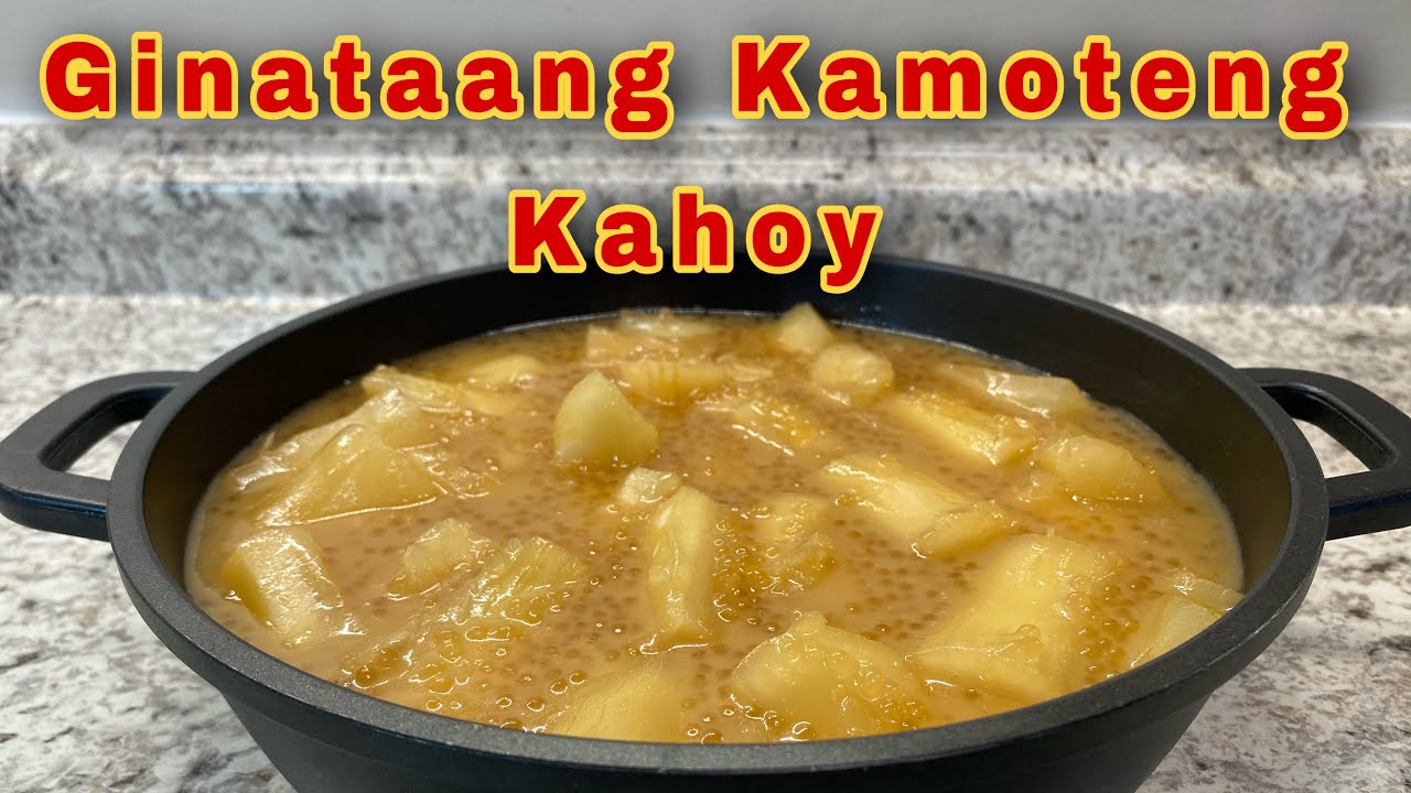 GINATAANG KAMOTENG KAHOY WITH SAGO | CASSAVA IN COCONUT MILK