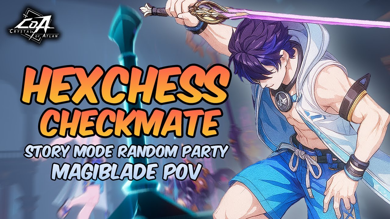 POV Magiblade with Cavalry Boots HexChess Checkmate Story Mode Random Party - Crystal of Atlan