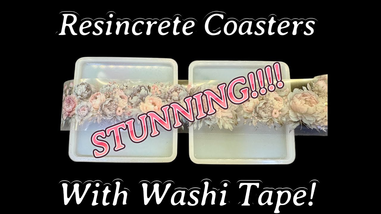 #727 Stunning Results On Resincrete Coasters With Washi Tape! WOW!