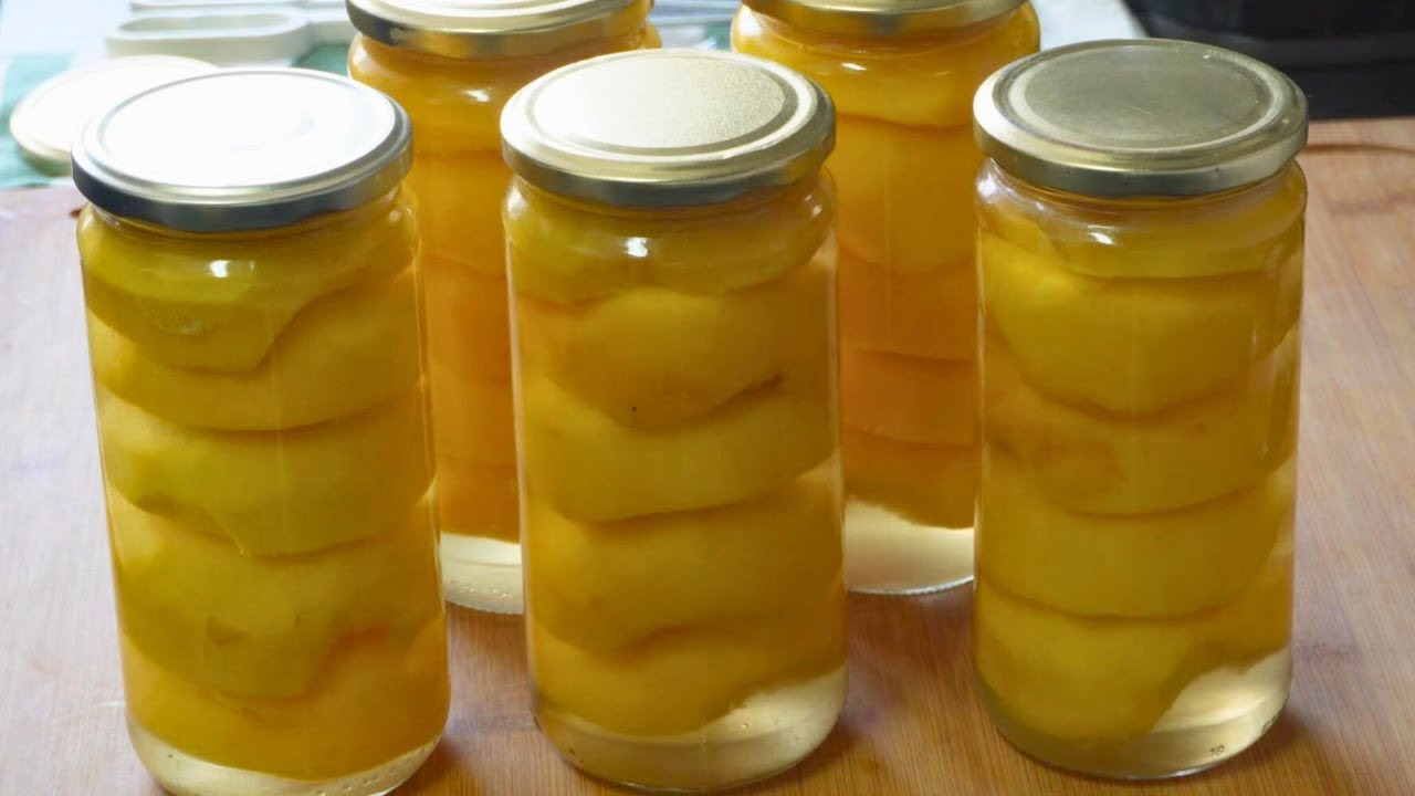 ¡Cómo Hacer Melocotón en Almíbar! 🍑 Conserva Casera