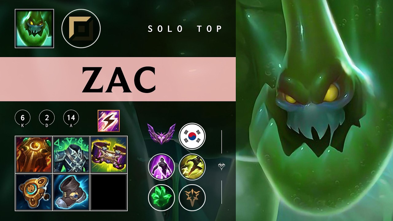 Zac Top vs Ornn - KR Master Patch 26.04
