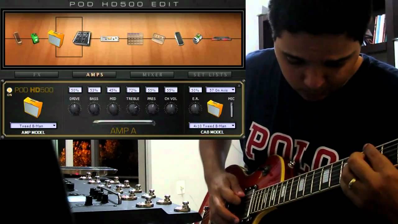 POD HD 500: Testing the amps