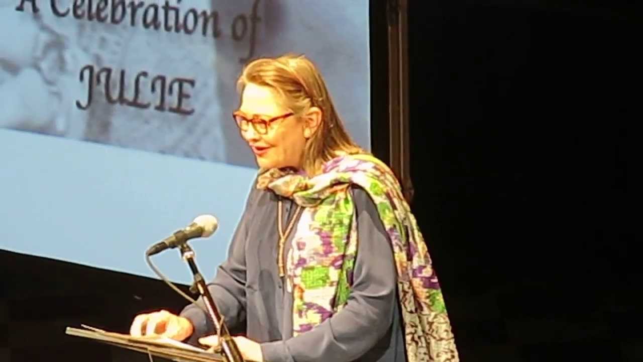 Cherry Jones at Julie Harris' memorial service ( Bernard B. Jacobs Theater ) 12/3/2013
