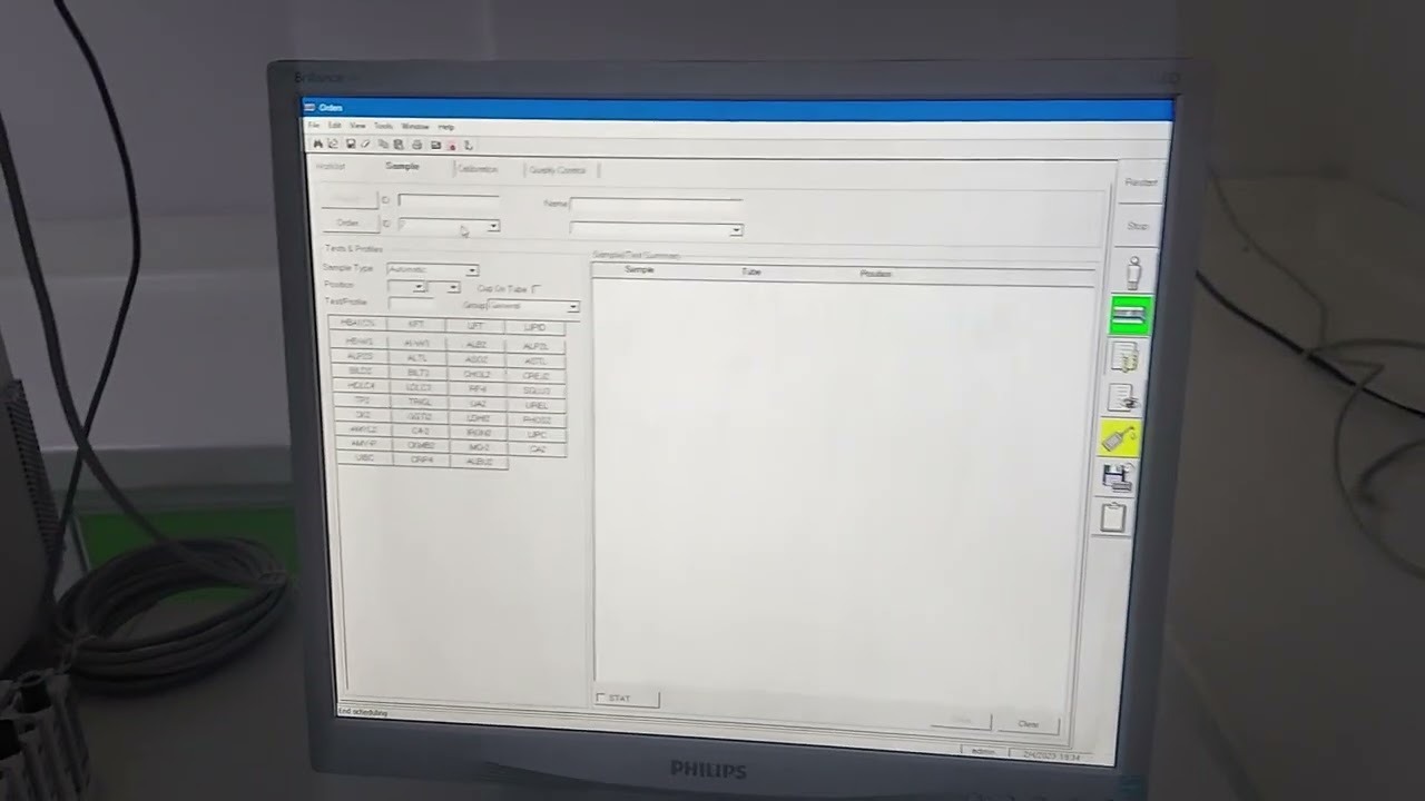 طريقة عمل فحص على جهاز cobas integra 400 plus