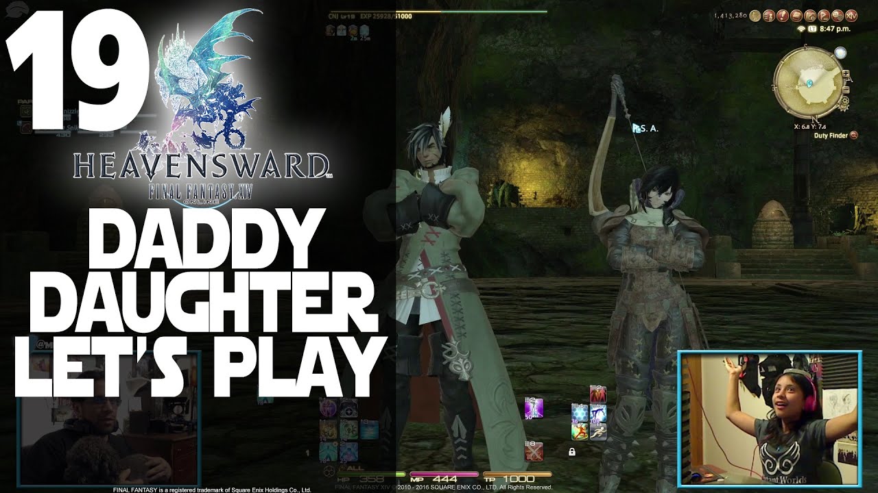 Daddy Daughter Let's Play Final Fantasy XIV 19 | We Back and Raising Gil for a House in 3.3!