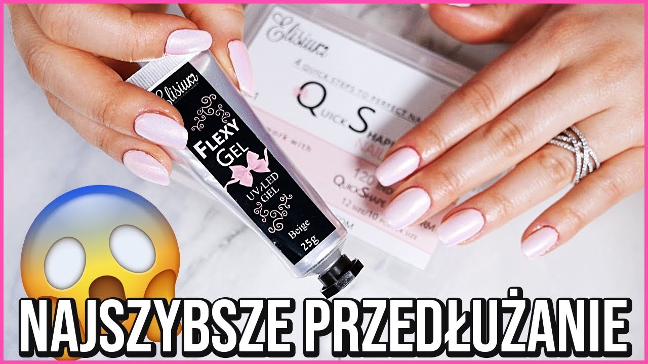 NAJSZYBSZE PRZEDŁUŻANIE PAZNOKCI? 💅🏻 FLEXYGEL OD ELISIUM
