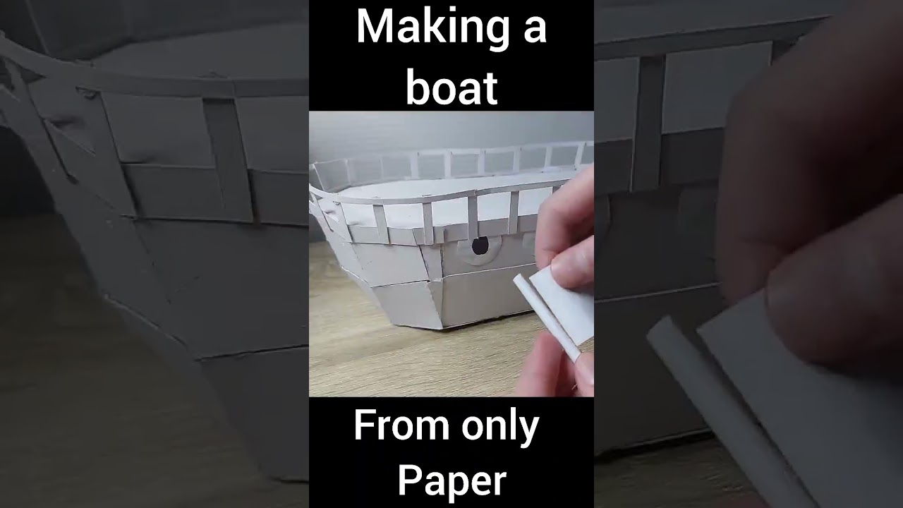 I Made A Waterproof Boat From Only Paper 🛳