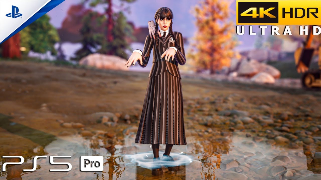 Fortnite (PS5 Pro) 4K 60FPS HDR Gameplay | Wednesday Addams