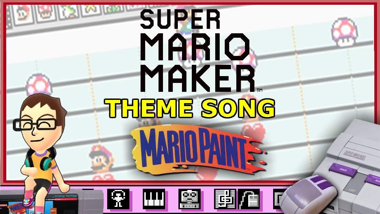 Super Mario Maker Title Theme on Mario Paint @NintendoAmerica