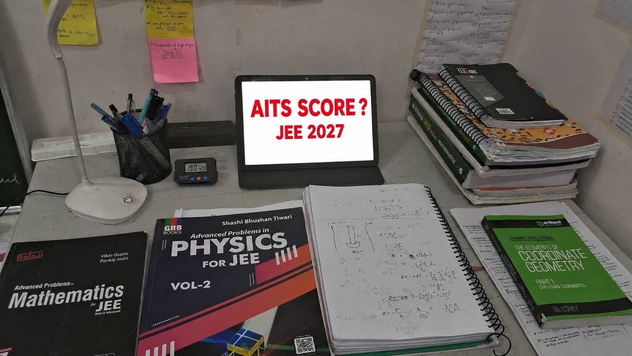 My First AITS Score !! | I failed my first AITS? | JEE 2027 Study Vlog