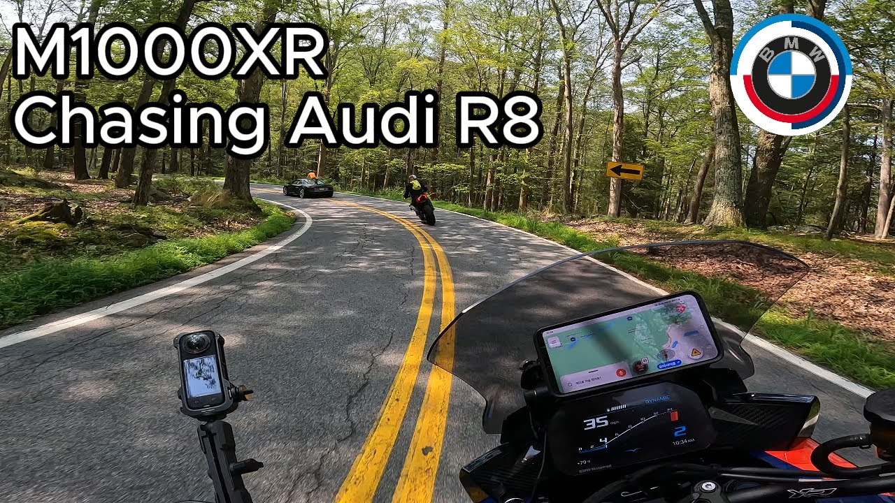BMW M1000XR - Chasing Audi R8