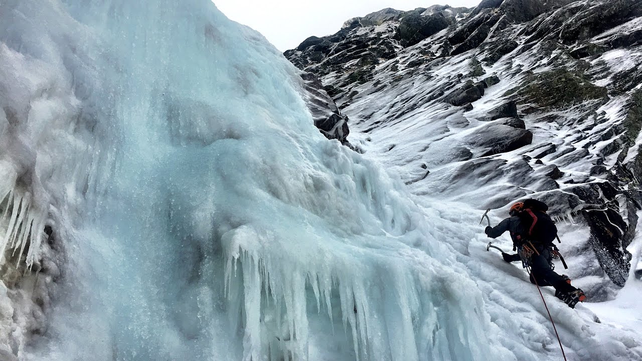 Pinnacle Gully, Huntington Ravine 2.27.17 | Mount Washington ice climbing