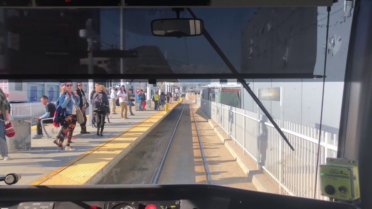 LA metro gold line full ride cab view from east LA to Azusa