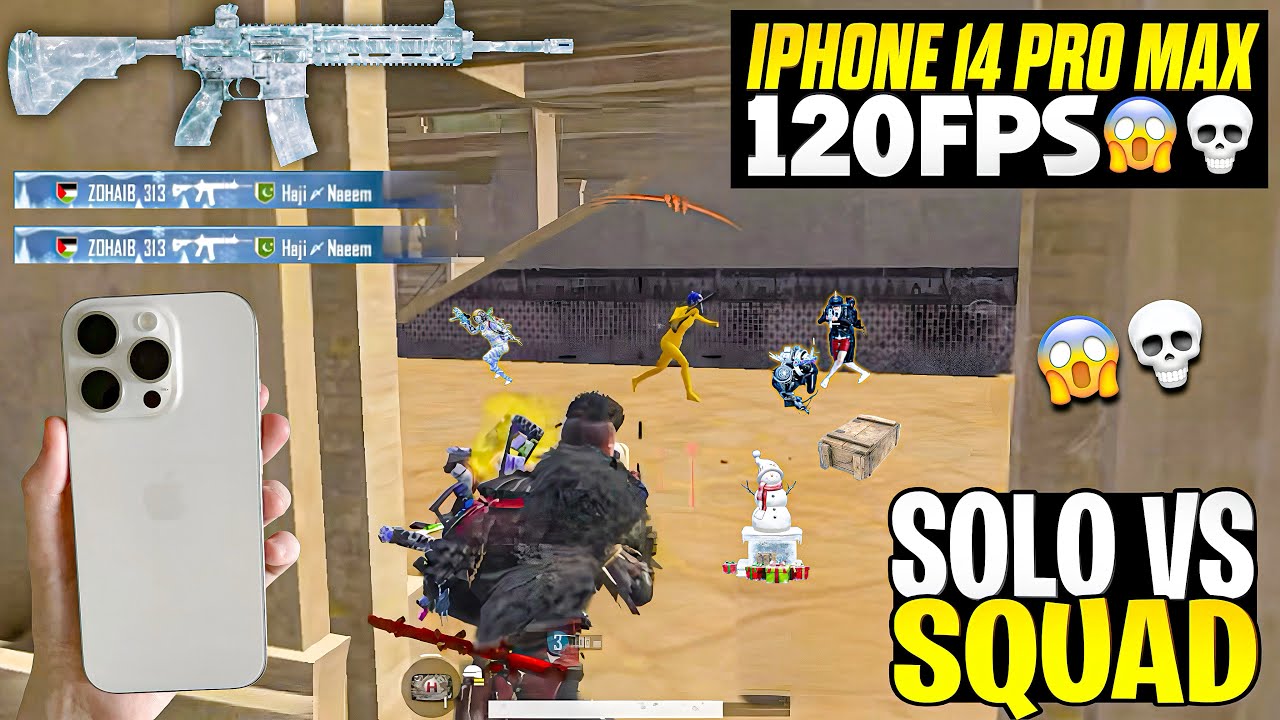 iPhone 14 Pro Max Pubg 🤩 120 FPS  Gameplay / iOS 26.2 Pubg Test