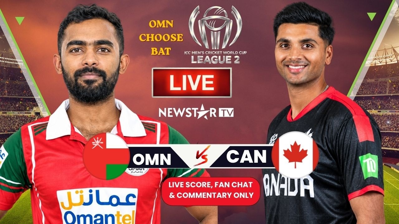 Oman vs Canada LIVE Score | 1ST INNINGS | ICC CWC League 2 2026 | SCORE CARD Commentary ONLY