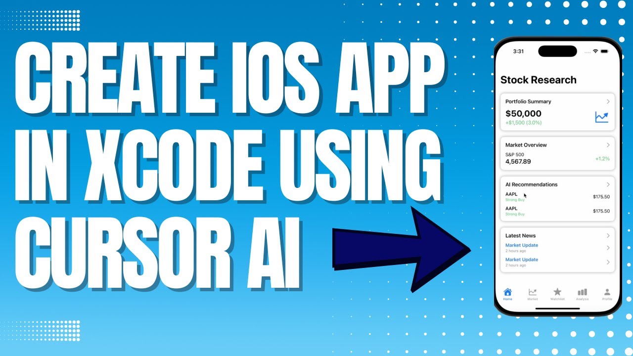 How to Create a Stock Research App Using Xcode and Cursor AI on Mac OS