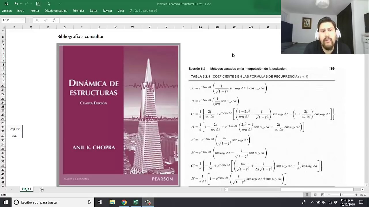 Método de interpolación de la excitación (ocho constantes)