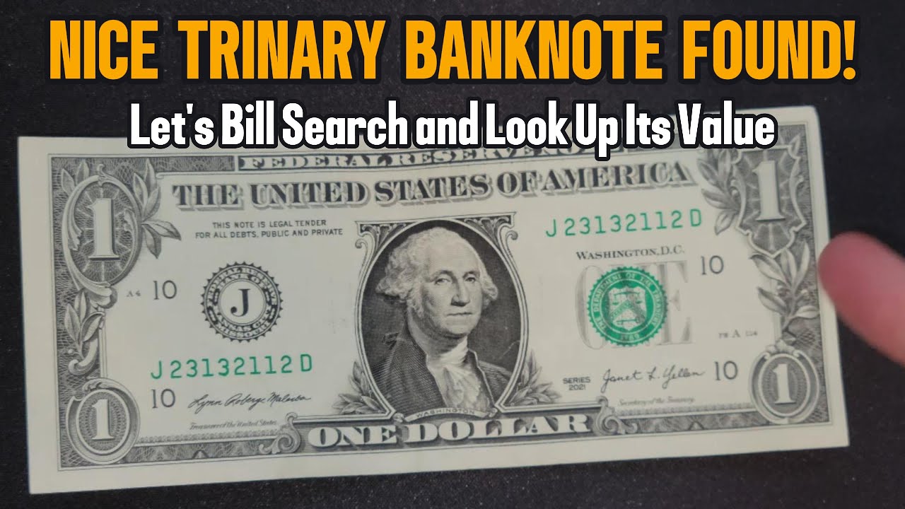 NICE $1 Trinary Found - Bill Search for Star Notes and Banknotes Worth Money