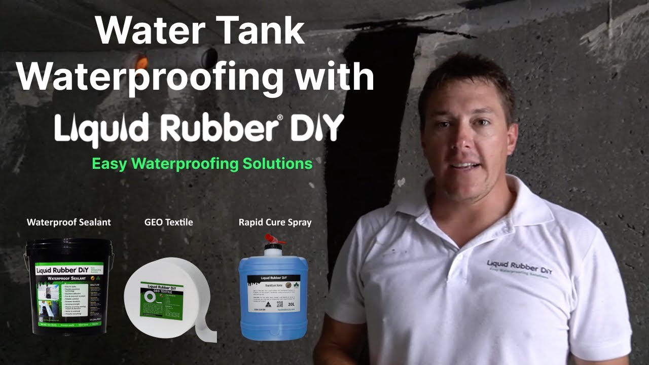Water Tank Waterproofing with Liquid Rubber DIY - Step By Step Instructions