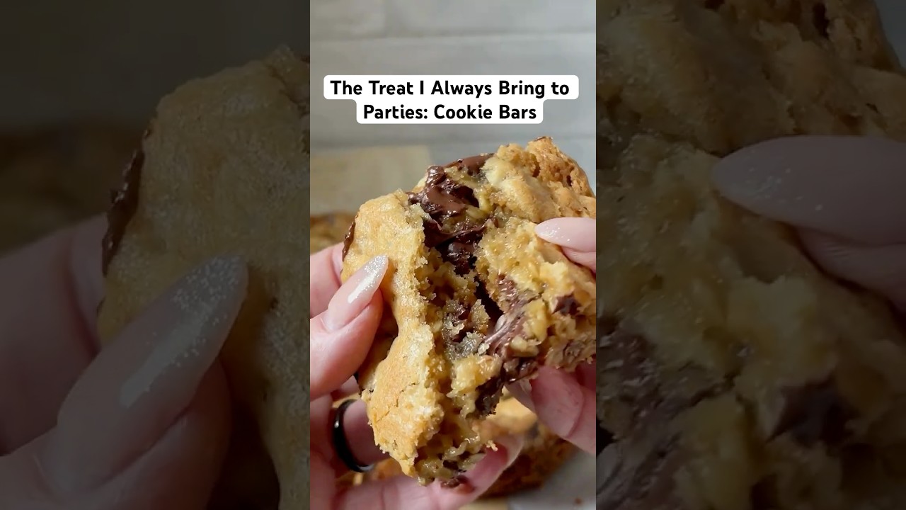 Oatmeal Chocolate Chip Cookie Bars &ndash; #EasyDessert