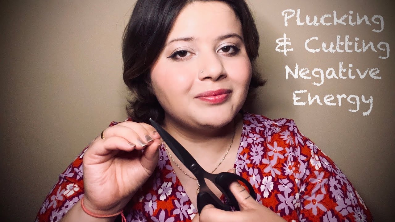ASMR Plucking & Cutting Negative Energy | Cleaning Your Aura | For sleep and relaxation | Hindi asmr
