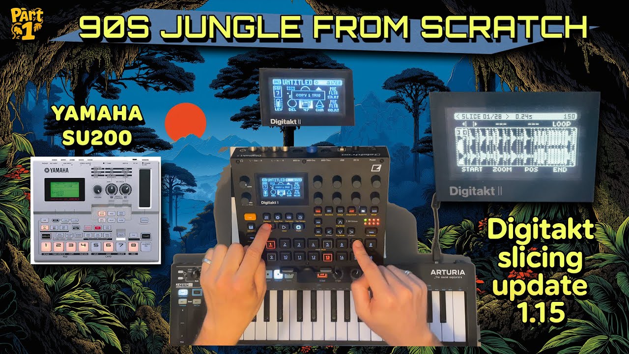 Jungle From Scratch Using Yamaha SU200 Samples (Digitakt Mk2)